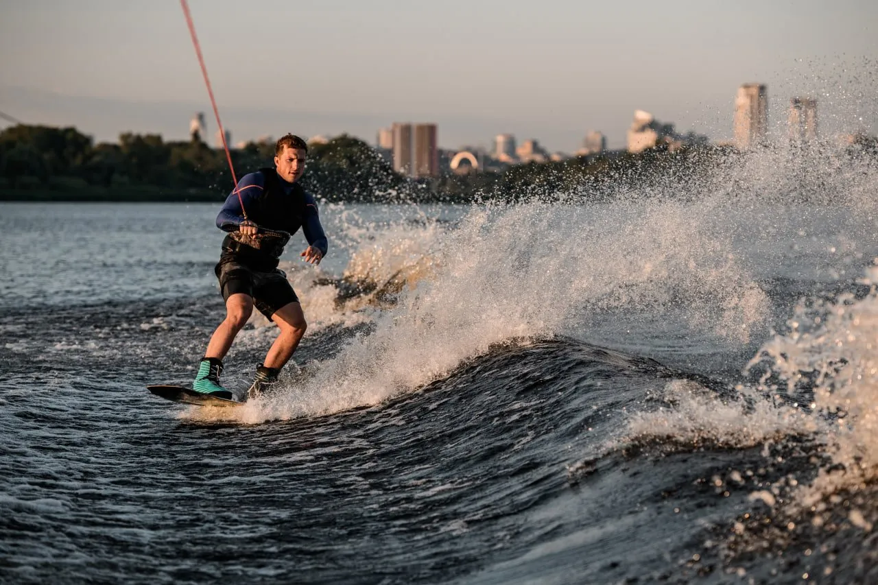 Wake surfing in Moscow