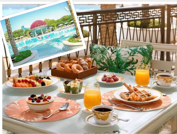 Luxury Breakfast Pool Experience Dubai Palazzo Versace